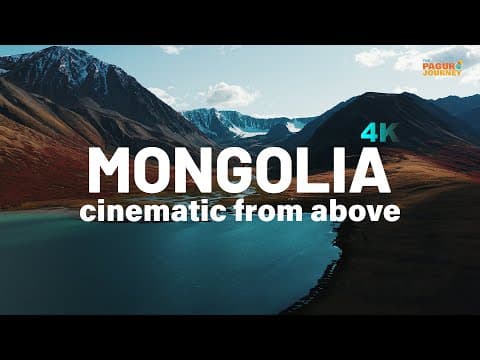 Mongolia: A Silent Cinematic Journey From Above | Altai Mountains, Tavan Bogd & Gobi Desert (4K)